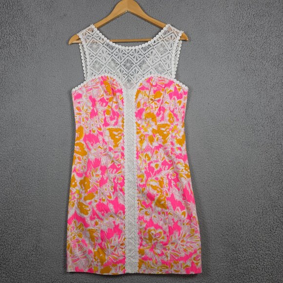 Lilly Pulitzer Sofia Shift Dress Size 6 Kir Royal Pink Ooh La La Babydoll Fairy - Picture 2 of 15